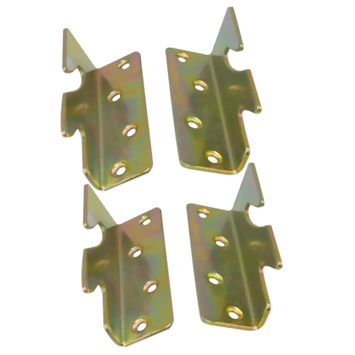 Cabilock 4Pcs Thickened Bed Hinge Connectors Widened Furniture Hinges for Bed Frames Rails Headboards Easy to Assemble Corrosion Bed Accessories