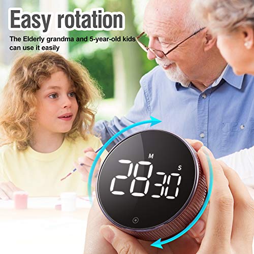 Magnetic Digital Timer for Kitchen Cooking Shower Study Stopwatch LED Counter Alarm Clock Manual Electronic Countdown