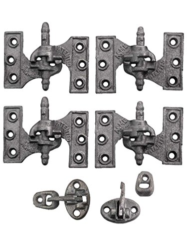 Acme Cast Iron Mortise Shutter Hinges - 3 3/4" X 2 1/2"