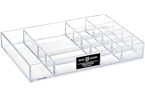 Isaac Jacobs 1-inch Clear Acrylic Drawer Organizer
