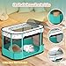 DESELL Portable Cat Playpen, 8-Rod Reinforced Kitten Dog Playpens, Foldable Play Pen for Indoor Cats Enclosed Pet Puppy Doggy Outdoor, Collapsible Tent Kennel Cage House(32