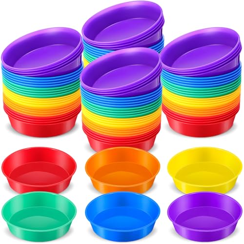 Image of 48 Pcs Sorting Bowls for Preschool 6 Colors Counting and Sorting Bowls for Toddlers Early Math and Fine Motor Skills STEM Sets Gift for Toddlers Kids