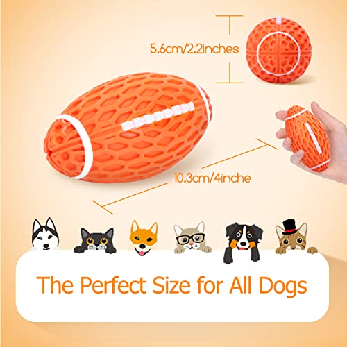Nobleza Hundeball, Hundespielzeug Ball aus Naturkautschuk mit Zahnpflege-Funktion, Interaktives Kauspielzeug, Robuster Hunde Ball 10.3cm * 5.6cm