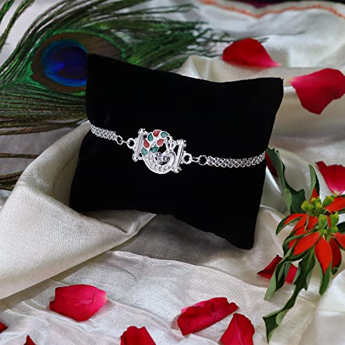 Image of Oblivion Tea Light Candle for Brother - Rakhi for Brothers, Silver Color Coin & Greeting Card, Gift for Bhai, Bhabhi & Kids, Traditional Raksha Bandhan Celebration Combo Kit 2025