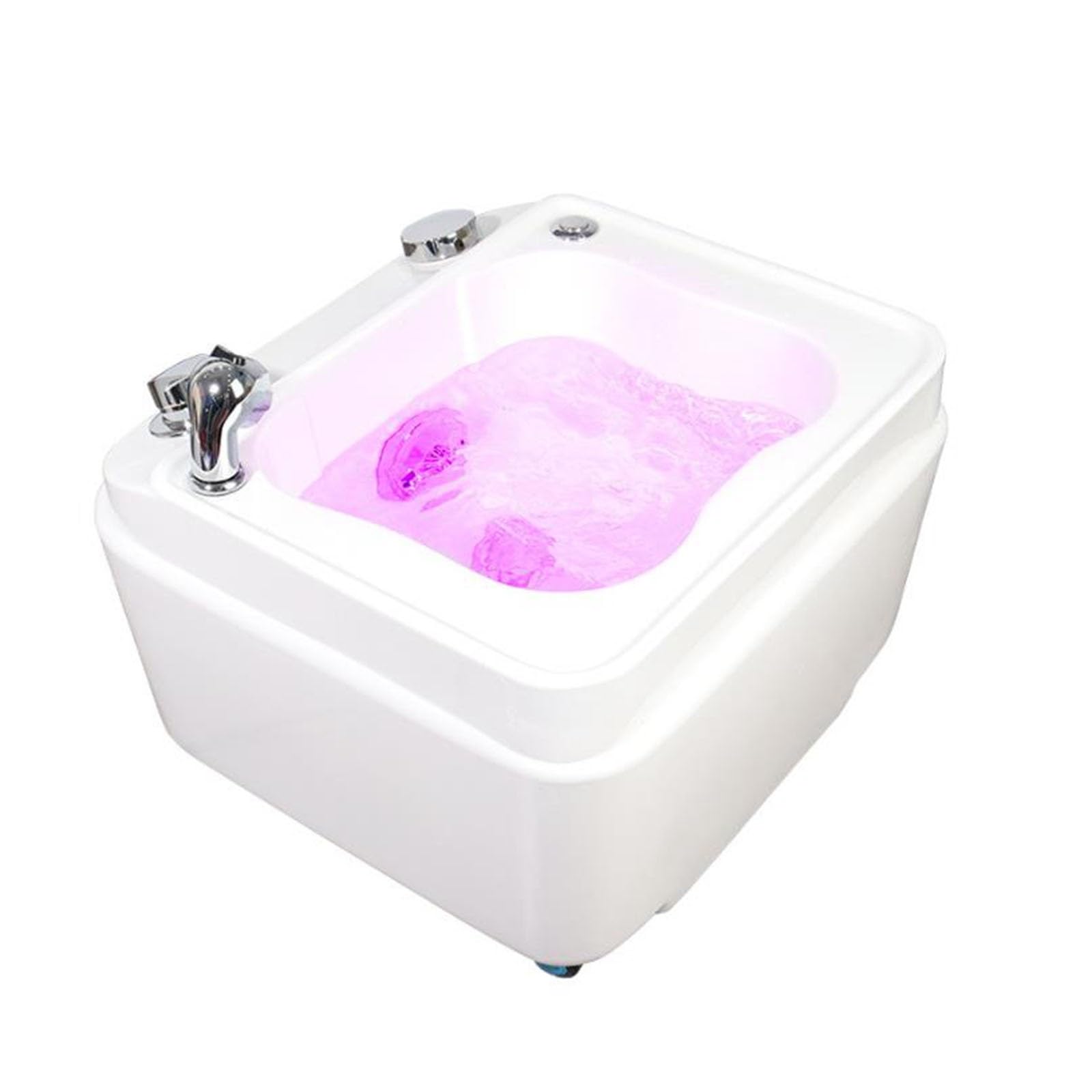 Fußbäder und Spas mit Wärme und Massage, Fußbad mit Pediküre, Fußstütze, Fußsprudelbad, Spa-Fußbad, Pediküre, Acryl-Fußbad(Without Water Pump)