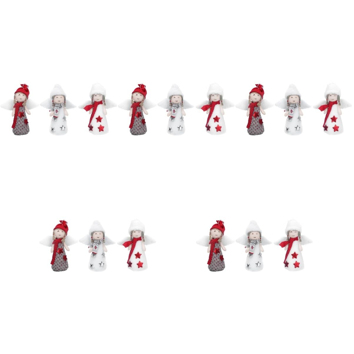 Zerodeko 5 Set Decorazione Natalizia Bedroom Decoration Pendenti Natalizi Batteria Di Lucine Luce Di Festa Venni Graziosi Ciondoli Per Bambole Ciondolo Scena Del Festival Cotone 3 Pezzi * 5