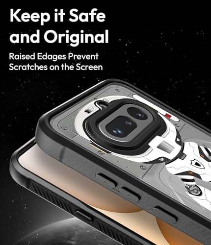 Image of KAPAVER Astro Big Eyes Back Cover Case for Nothing Phone 4a | Nothing Phone 4a Back Cover (Nova White)
