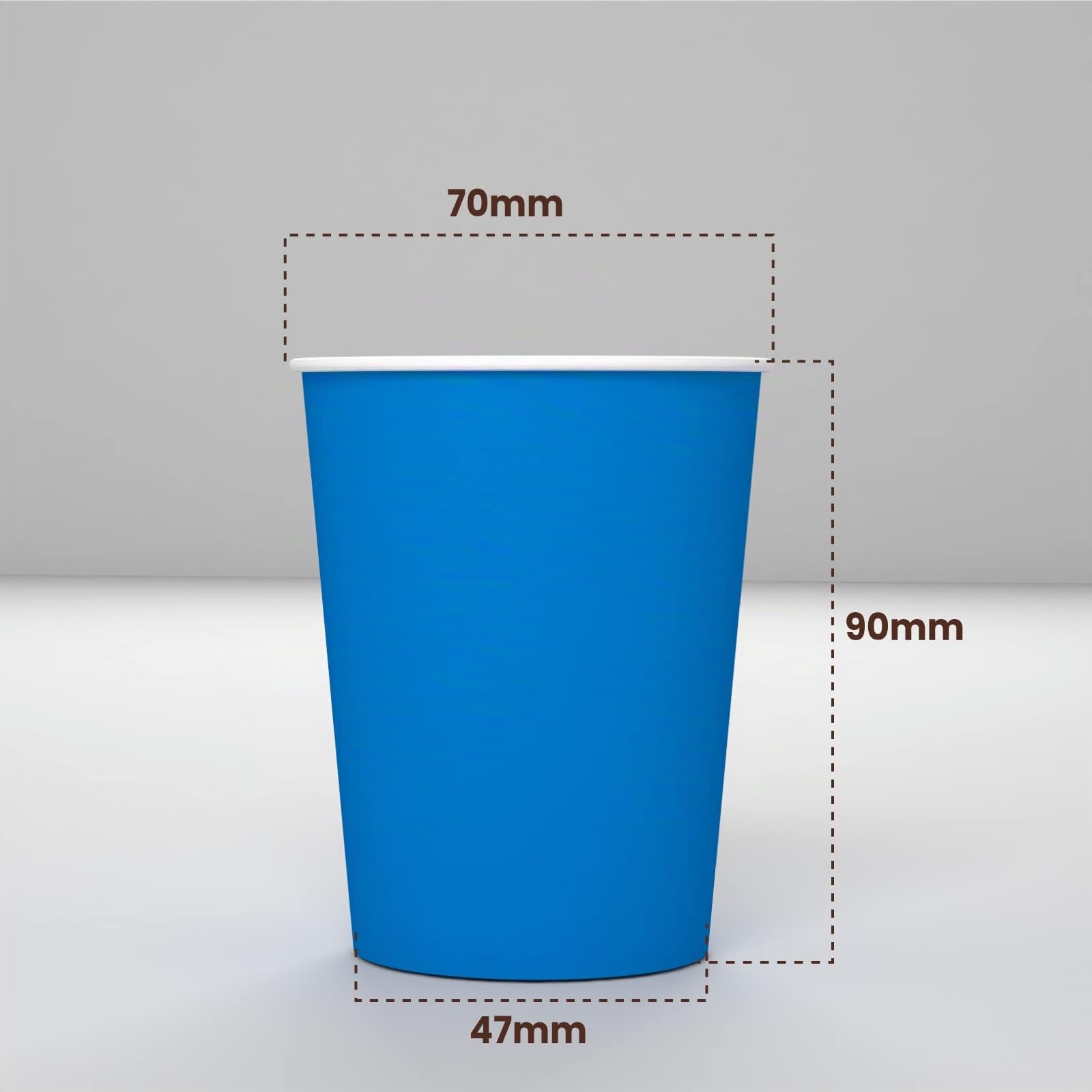 Baciato Caffè 1000 Bicchieri in Carta Color BLU 200ml Ecologici Biodegradabili Monouso Made in Italy da Asporto Bevande Calde Acqua - Prodotto e confezionato in Italia