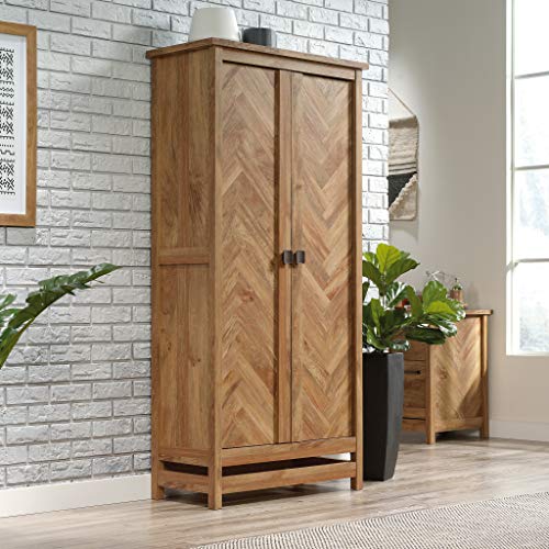 Image of Sauder Cannery Bridge Storage Cabinet / Pantry Cabinet, Sindoori Mango finish