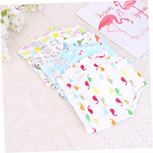 Abaodam 12 Peças fraldas reutilizáveis calças de treinamento potty fralda de pano bebê calcinha bebe