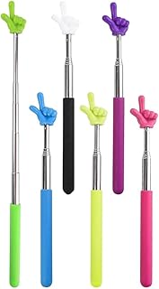 Iyalezirk - Kit de palos de puntero, 6 piezas, para aula, puntero de profesor, conjunto de palos retráctiles para cuadros blancos de aula