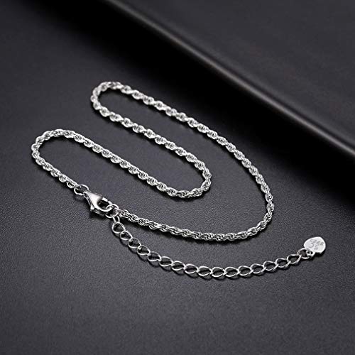 Prosilver Women Ankle Bracelets Braclet Anklets Sterling Silver Ankletd Ankelets Summer Beach Foot Rope Chain Bracelet Jewelry #TOP5