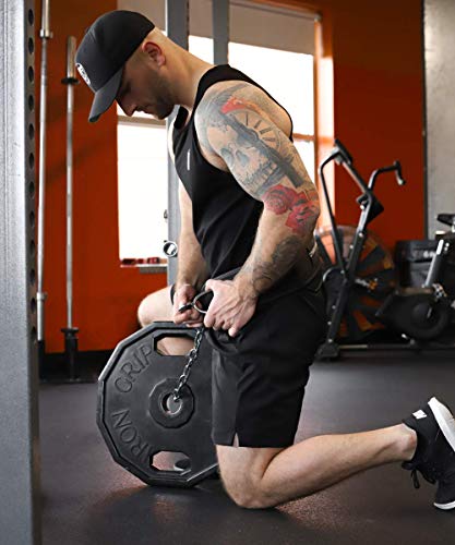 Gymreapers Dip Belt With Chain For Weightlifting, Pull Ups, Dips - Heavy Duty Steel Chain For Added Weight Training (Black) #TOP4