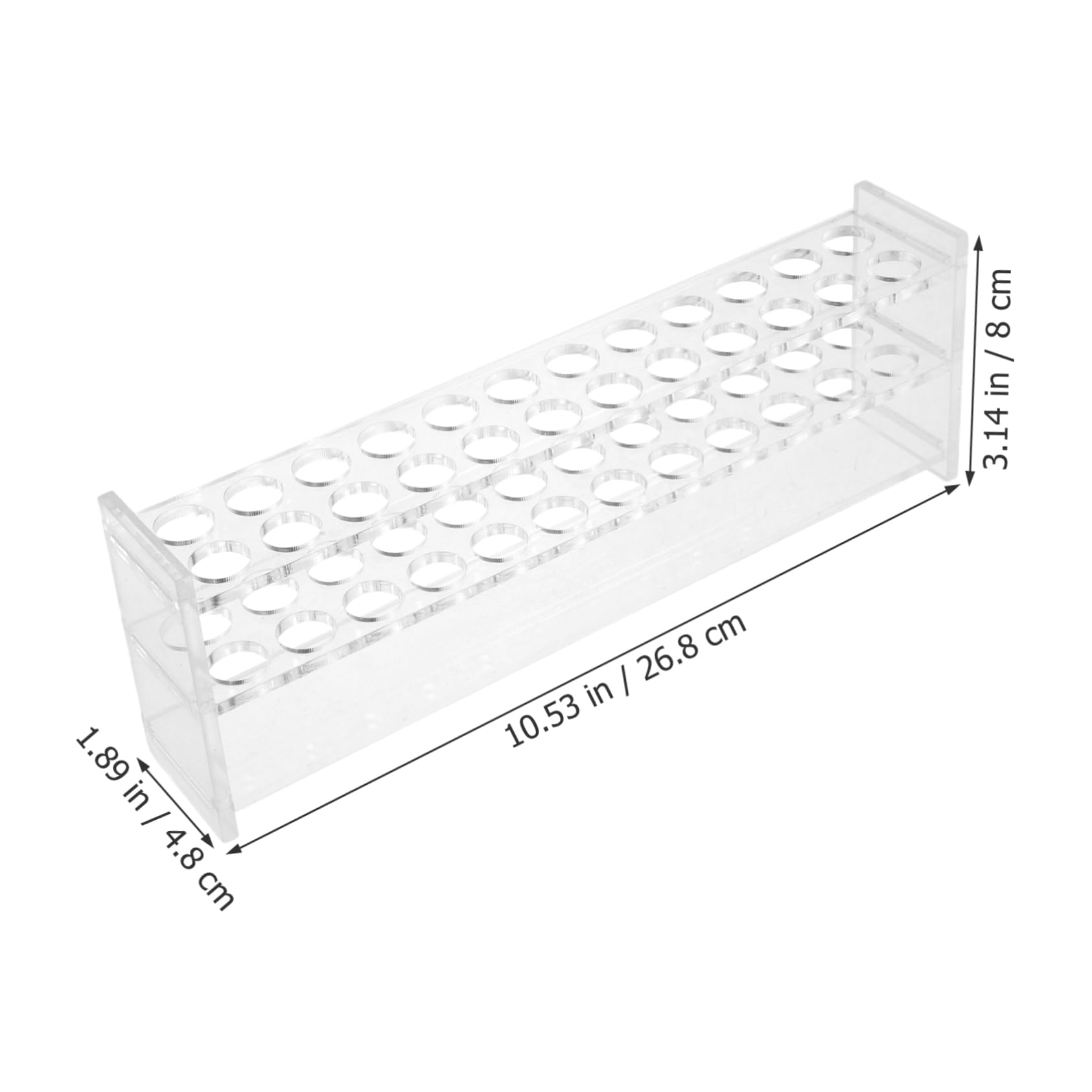 Veemoon 2Pcs Test Tube Rack Holders Reusable Tube Organizer for Laboratory Sampling for Science Experiments and Storage