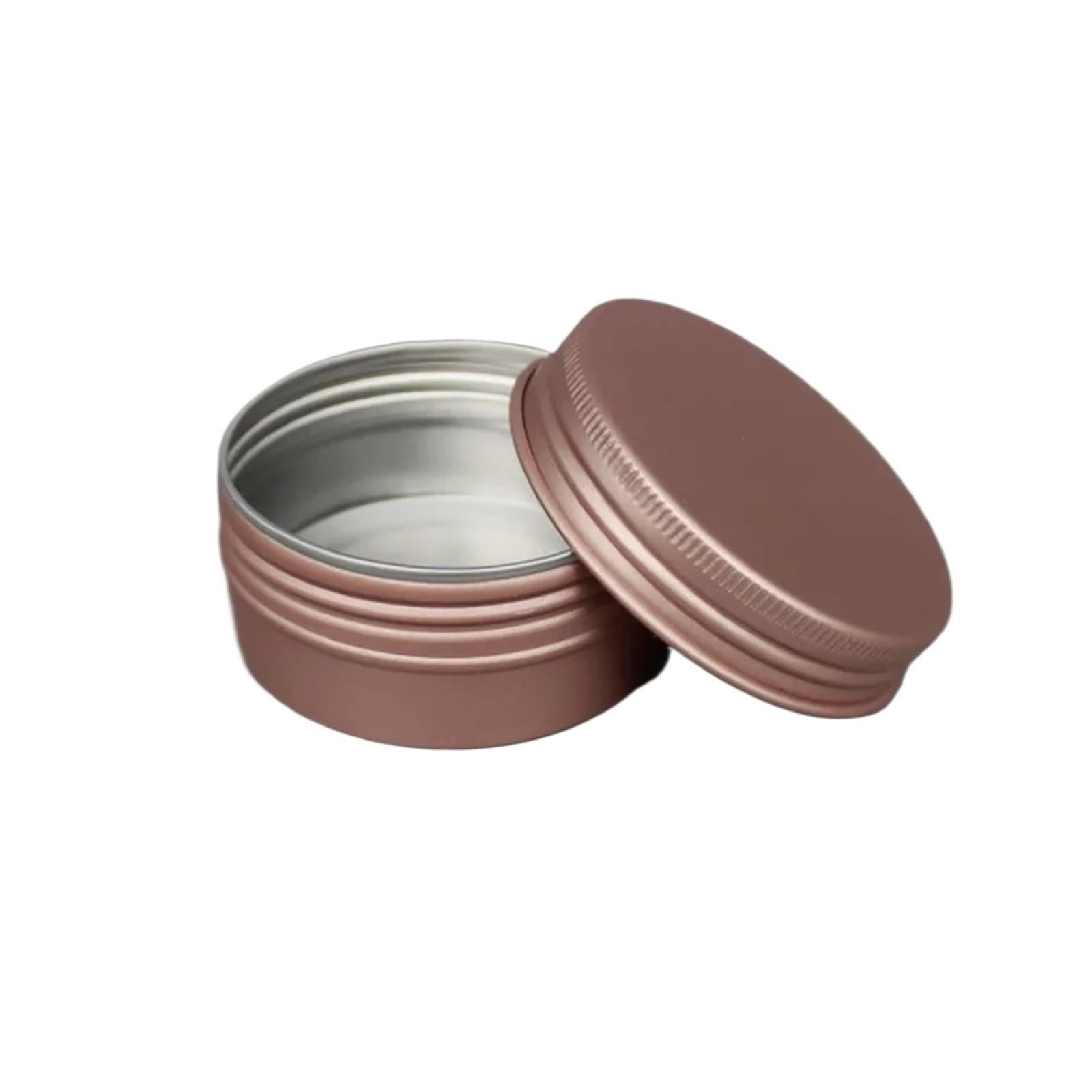 Kosmetiktiegel 10 Teile/los Kosmetische Creme Jar Rose Gold Aluminium Box Kerze Lipbalm Make-Up Behälter Leere Aluminium Dose Mit Deckel FüR Lotion, Lippenbalsam, Creme(50ml)