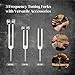 Tuning Forks for Healing Set (128Hz, 256Hz, 512Hz), Yoga and Meditation Accessories & Sound Therapy Devices, Sound Healing Instruments for Chakra, A Good Gift for Women and Meditation Beginner