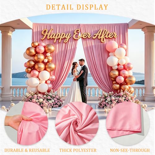 Telón Fondo Rosa 10FT x 10FT para Fotografía y Eventos miniatura 3