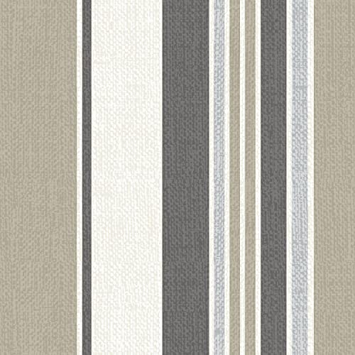 Image of Arden earthFIBER Outdoor Foam Deep Seat Cushion, 4-Pack, 24x24, Premium High-Density Foam, Never Flattens, Weather-Proof for Patio Chair Sofa Couch, Taupe Grey Boardwalk Stripe
