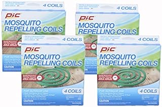 PIC Mosquito Repelling Coils, 4 Count Box - Mosquito Repellent for Outdoor Spaces (16 Count)