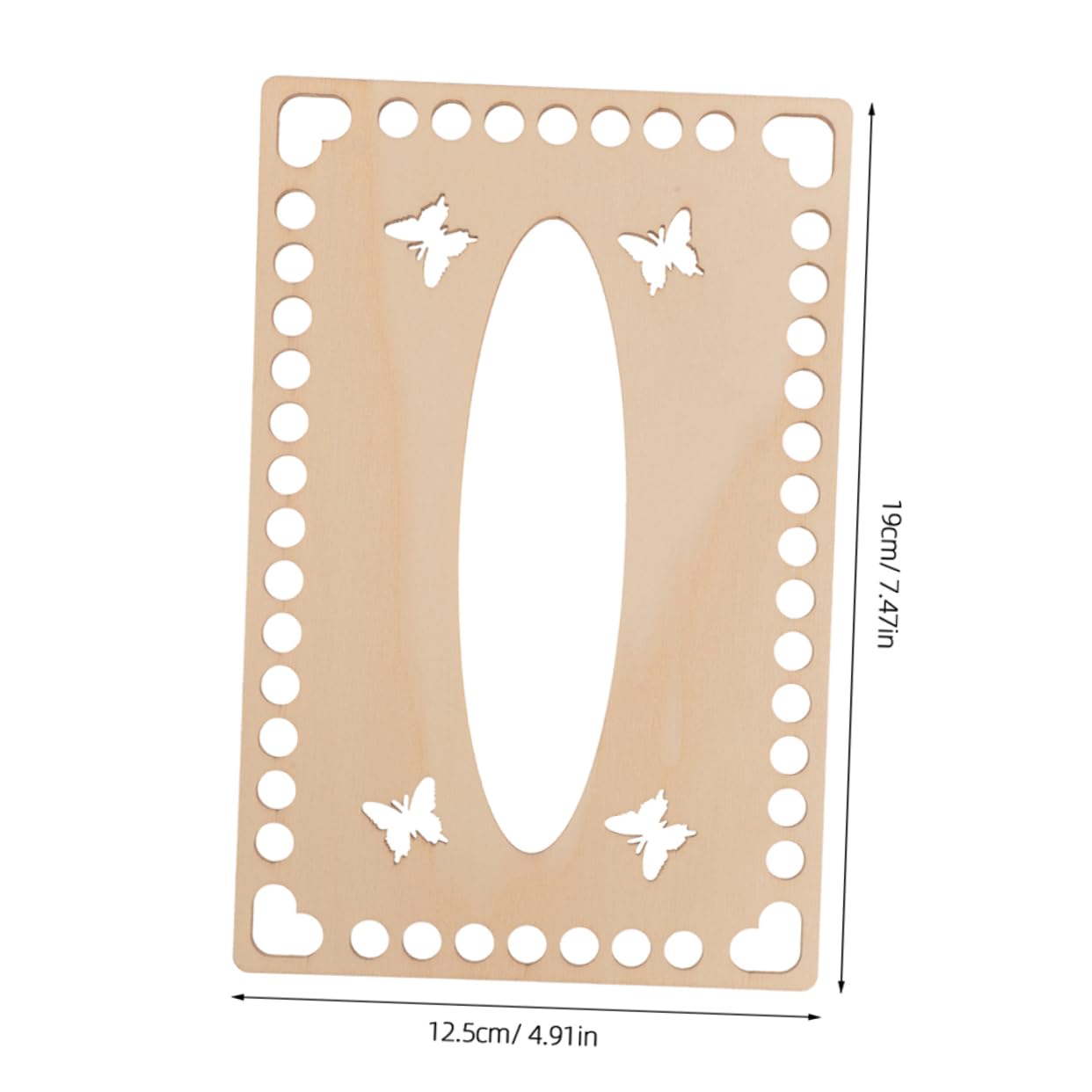 HOMSFOU Natural Wooden Crochet Bag Bottom Bases for DIY Bag Crafting Knitting Basket