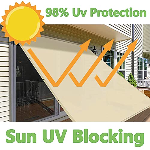 Toile ombrage imperméable protection uv 98% avec oeillets - 4