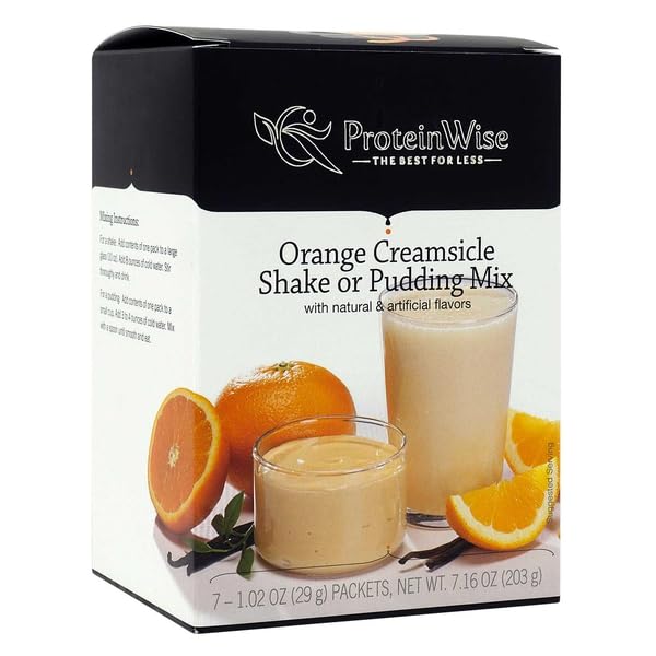 Image of ProteinWise - Orange Creamsicle Meal Replacement Shake or Pudding Mix - 7 /Box