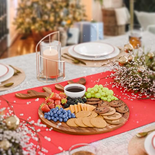 Tabla Navidad Ciervo Acacia 43x33 cm con Mango miniatura 2