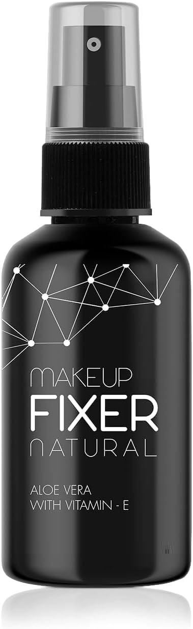 RV Makeup Fixer | Finitura rugiadosa naturale | Con vitamina E e Aloe Vera | Lunga durata | Spray fissante idratante e rinfrescante | 70 ml