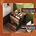 WLIVE Night Stand, Small 2 Drawer Dresser, Nightstand with Fabric Bins for Bedroom, Closet, Dorm, Rustic Brown Wood Grain Print, 11.8