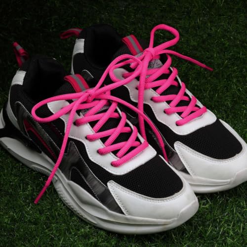 Image of 2 Pairs Oval Athletic Shoelaces 33 Colors 1 /4 inch Half Round Shoe Laces for Sneakers