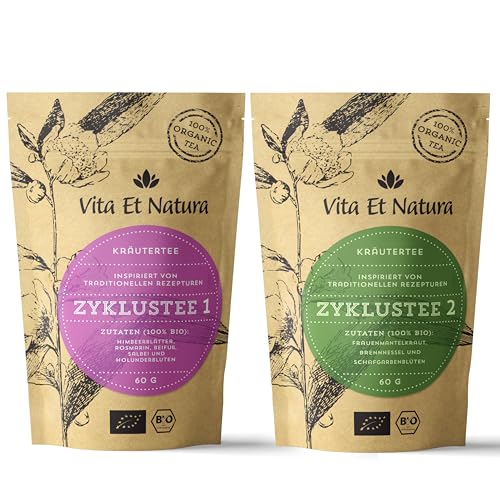 Vita Et Natura® Zyklustee 1 und 2 'Probier Set' - Bewährte Kräutermischungen aus traditionellen...