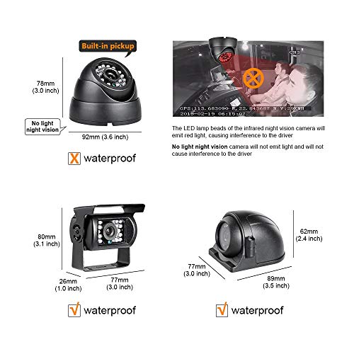 4CH MDVR Kit 4G GPS 1080P AHD Hard Drive Car DVR Camera System Online Video with Night Vision Waterproof Front Side Rear… - Image 4