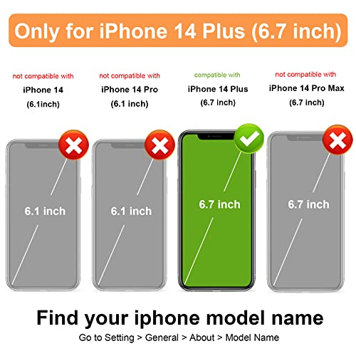 Vaburs Compatible with iPhone 14 Plus Case Wallet with Card Holder, Embossed Mandala Pattern Flower PU Leather Double Buttons Flip Shockproof Cover for Magnetic Car Mount 6.7 Inch (Blue)