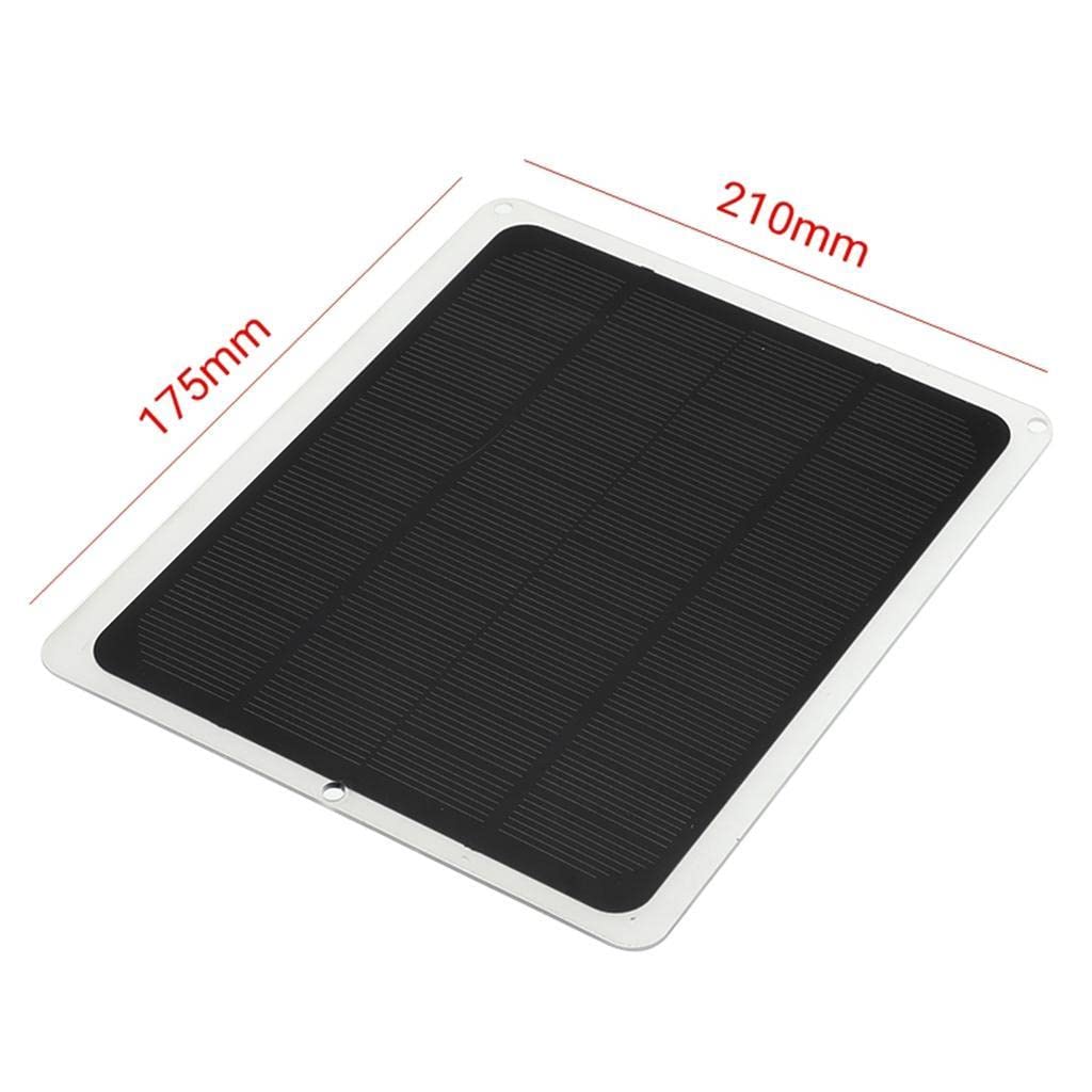 Générateur Portable pour Batterie avec Panneau Solaire 20W Pliant USB Chargeur pour Batterie Automobile 12V Antiretour Intégrée Panneau IP65 Wat
