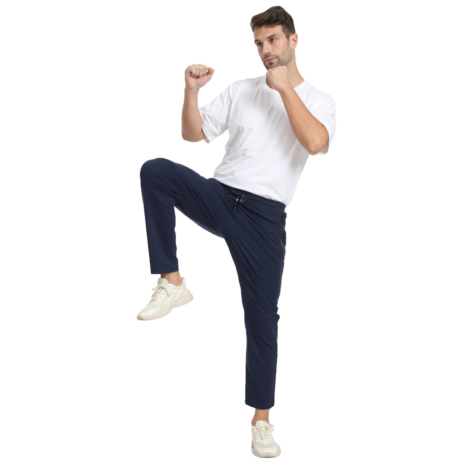 JustSun Jogging Homme Survetement Pantalons de Sport Homme Coton élastique avec Poches