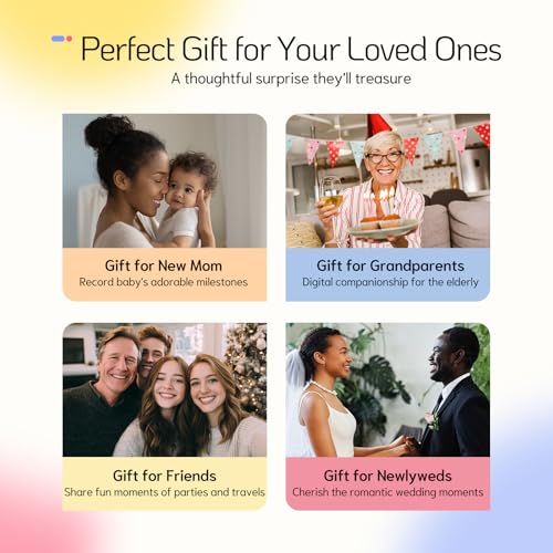 Image of NexFoto 15.6'' Touchscreen Digital Picture Frame, 64GB Wood Electronic Picture Frame, FHD WiFi Digital Photo Frame, Add Photos from Google Photos, Share Videos, for Mom, Christmas /Birthday, Wood