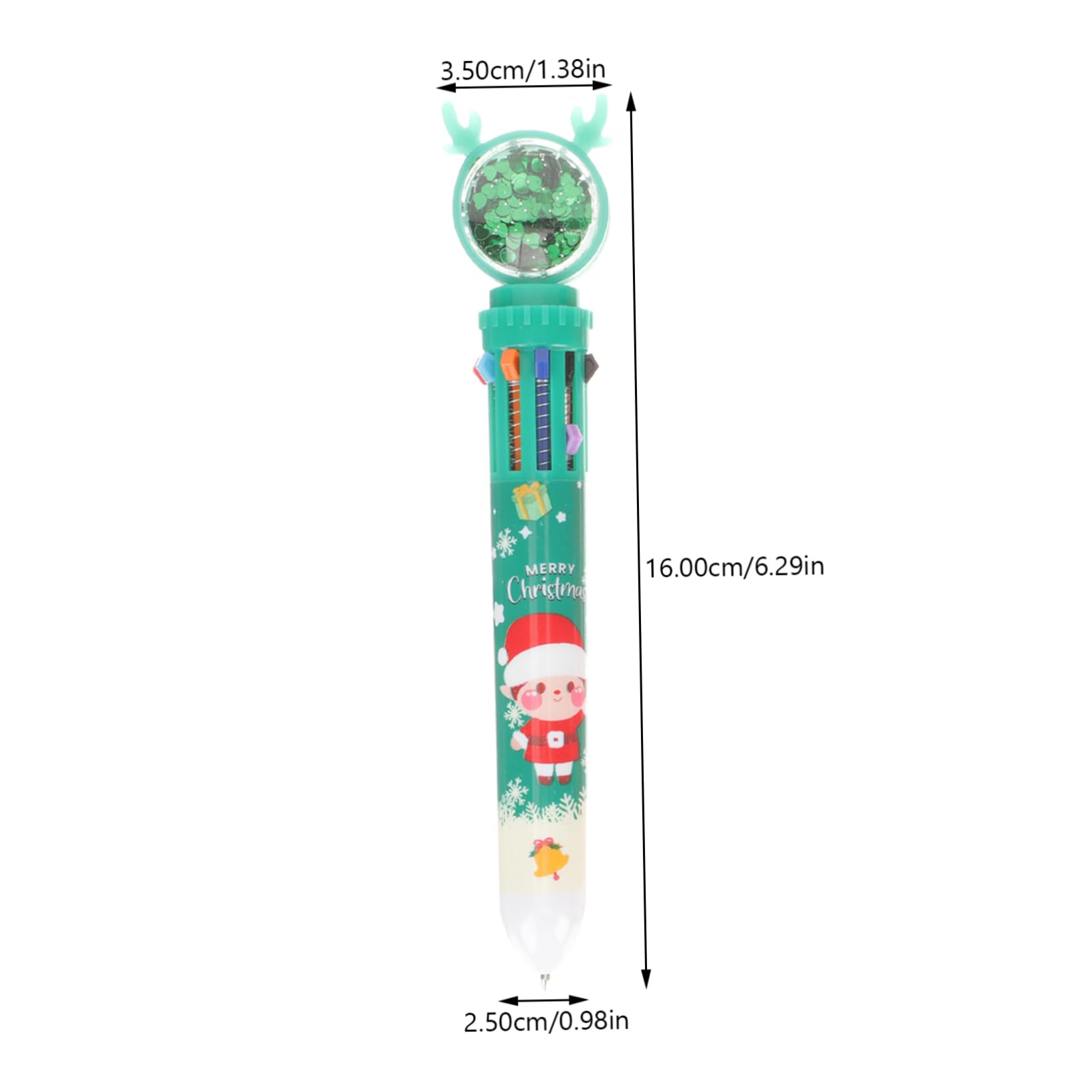 Tofficu 4 Ensembles Stylo À Bille De Noël Stylos À Encre En Forme De Cerf De Noël Marqueurs Métalliques Christmas Décoration De Noel Stylos Blo De Pratiques 12 Pièces * 4