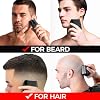 Metal Shell Three Blades Foil Shaver for Men: Dual-Foil with Trimmer - Ideal Barber Face Shavers for Bald Heads, Perfect Gifts for Men, Him, Dad, Father, Husband