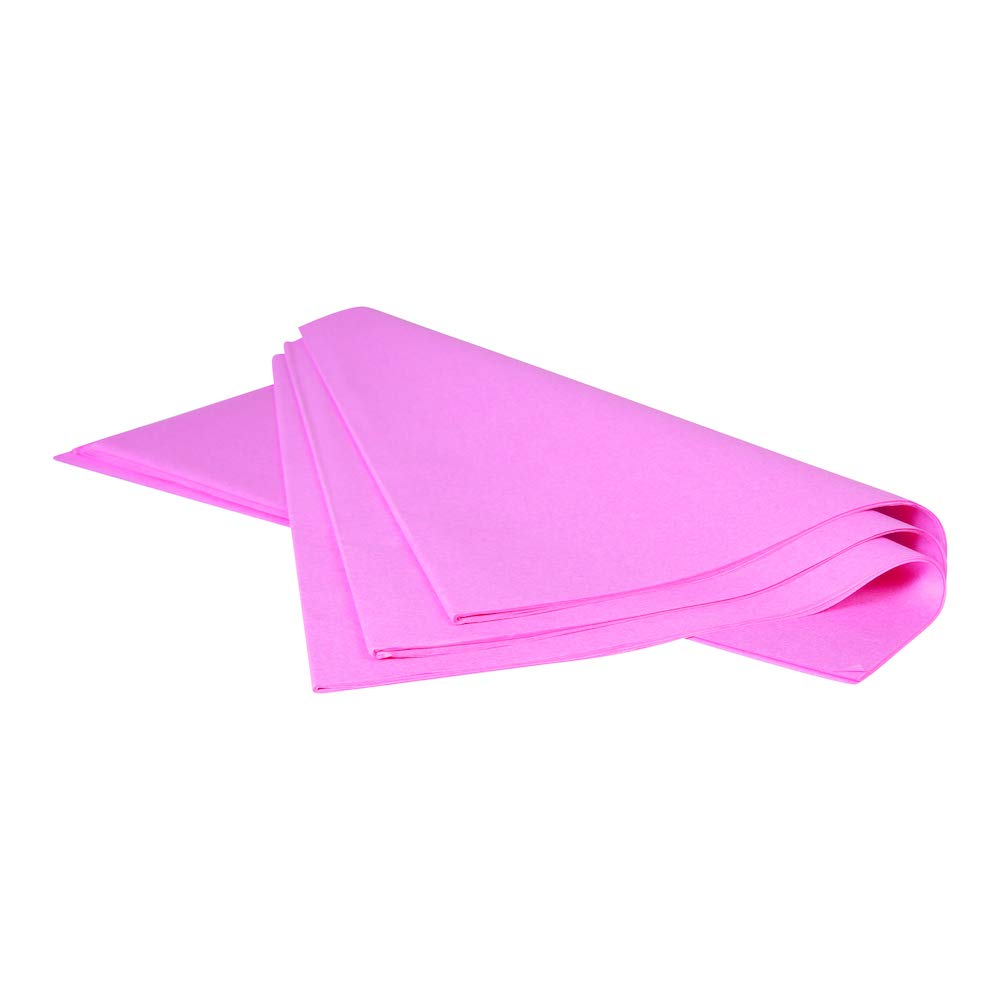 Clairefontaine 393603C - Une Rame De Papier De Soie Rose Cyclamen - 480 feuilles - Format : 50x75cm - 18g - Couleur : Rose Cyclamen - Emballage Cadeau, Décoration, Loisirs Créatifs, Fleurs, DIY
