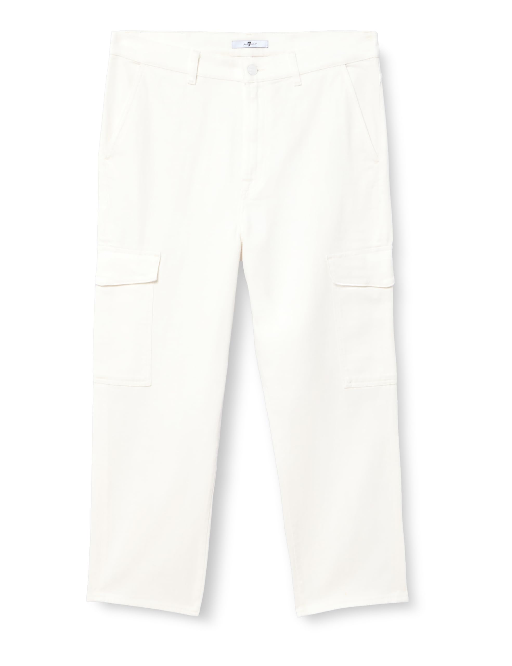 7 For All Mankind Women's Cargo Logan Whisper White Pants, 50