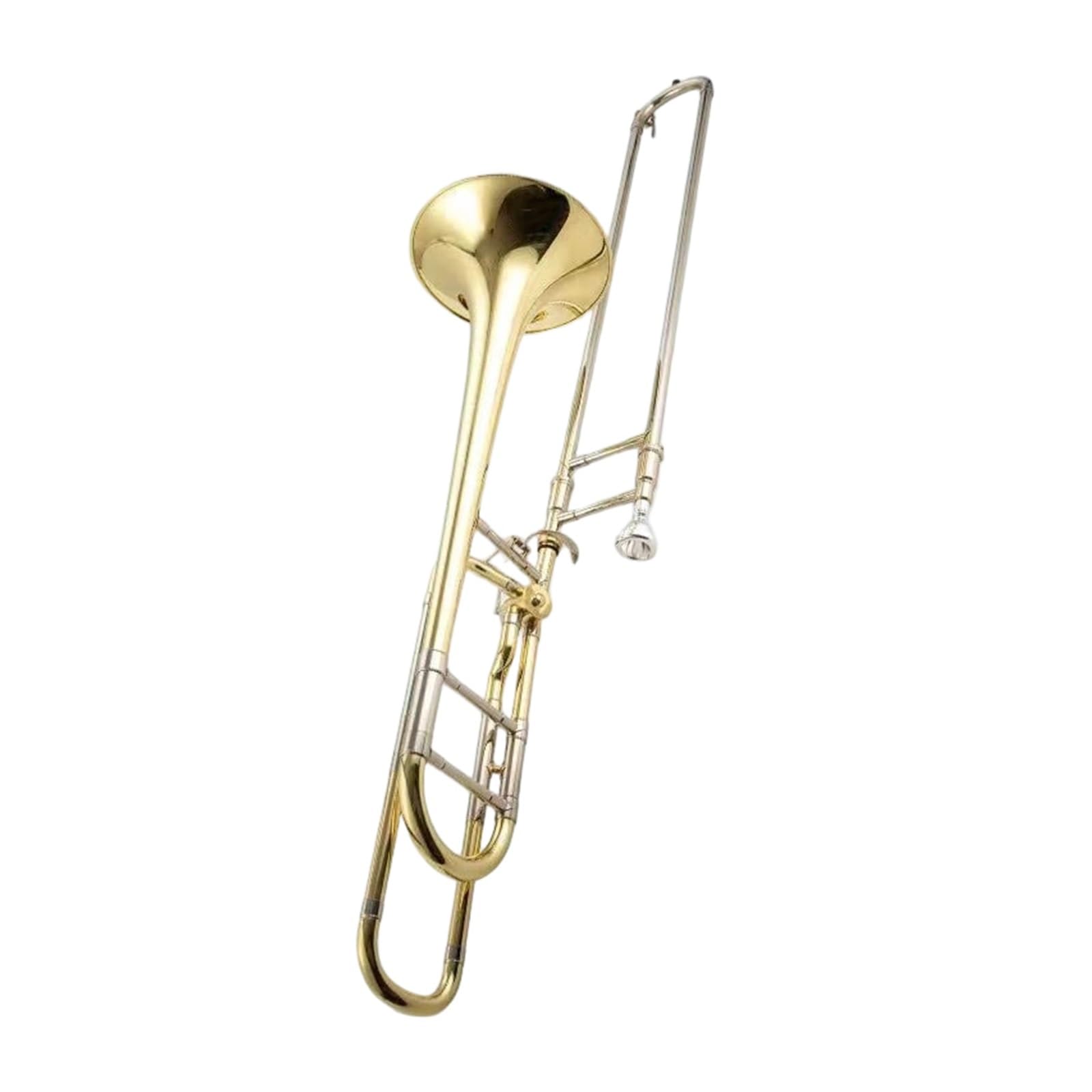 Trombón Tenor En Si Bemol A Fa Instrumento De Viento Para Principiantes Profesional Material De Latón Trombón(3)