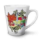 Wellcoda 420 Cannabis Amsterdam Tasse de café au Lait, OLANDA Tasse à café - Poignée Confortable, Impression bilatérale, céramique Solide de