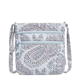 Vera Bradley Women’s Cotton Triple Zip Hipster Crossbody Purse