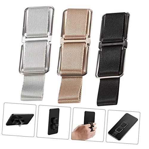 Soporte de anillo teléfono universal con correa accesorio multifuncional para escritorio 3