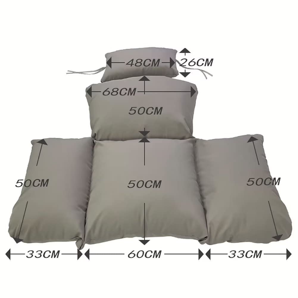 Jaysydd Waterproof Egg Chair Cushion Replacement Outdoor Swing Chair Seat Cushion Thicken Hammock Chair Cushion Chair Pads