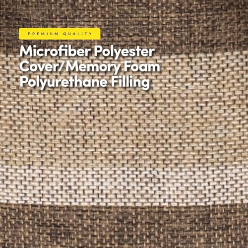 image for Sweet Home Collection Chair Cushion Memory Foam Pads Tufted Slip Non S