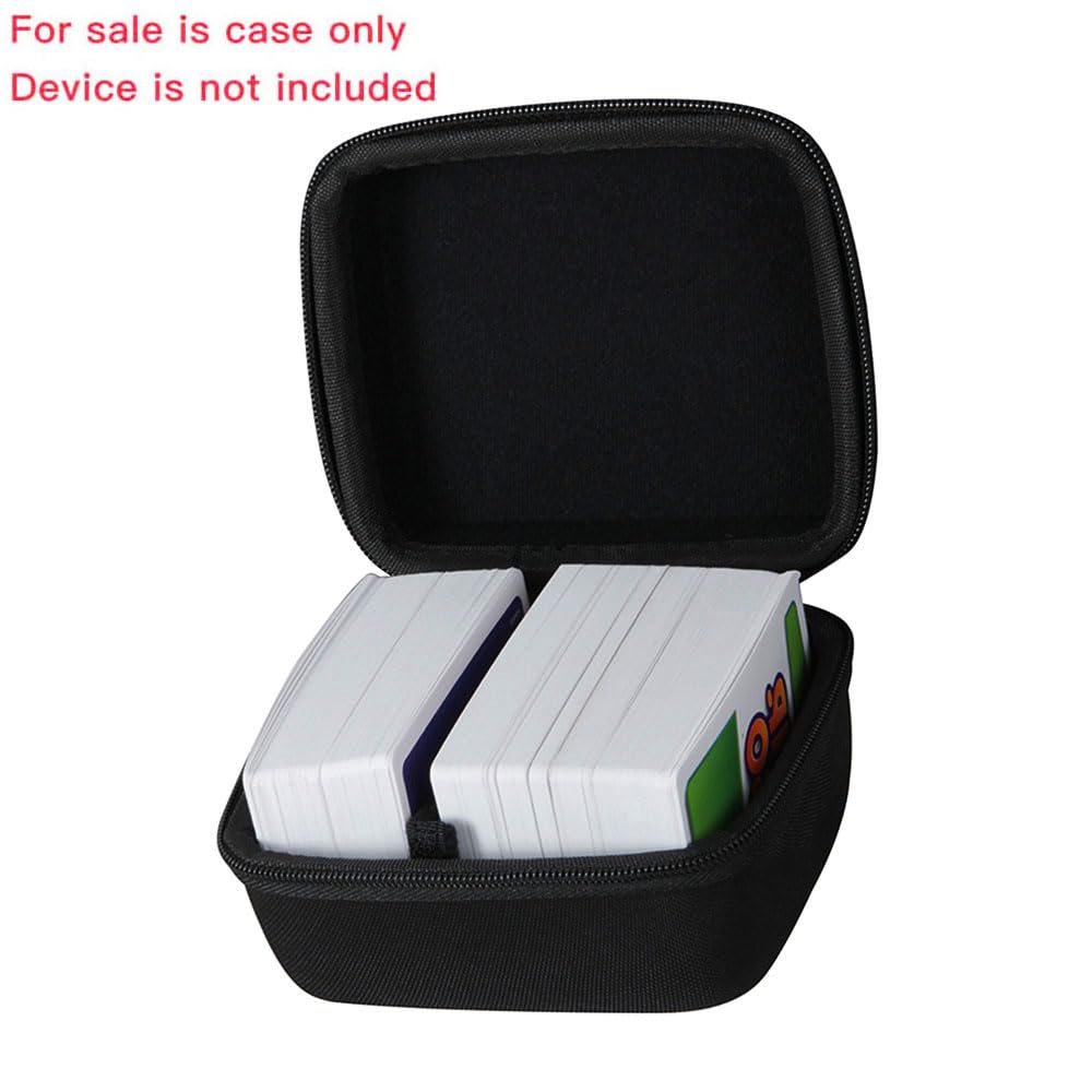 adada Étui de voyage rigide pour Skip BO + UNO Card Game/Skip BO + jeu de cartes Phase 10. Peut contenir jusqu'à 300 cartes, cartes non incluses (noir)