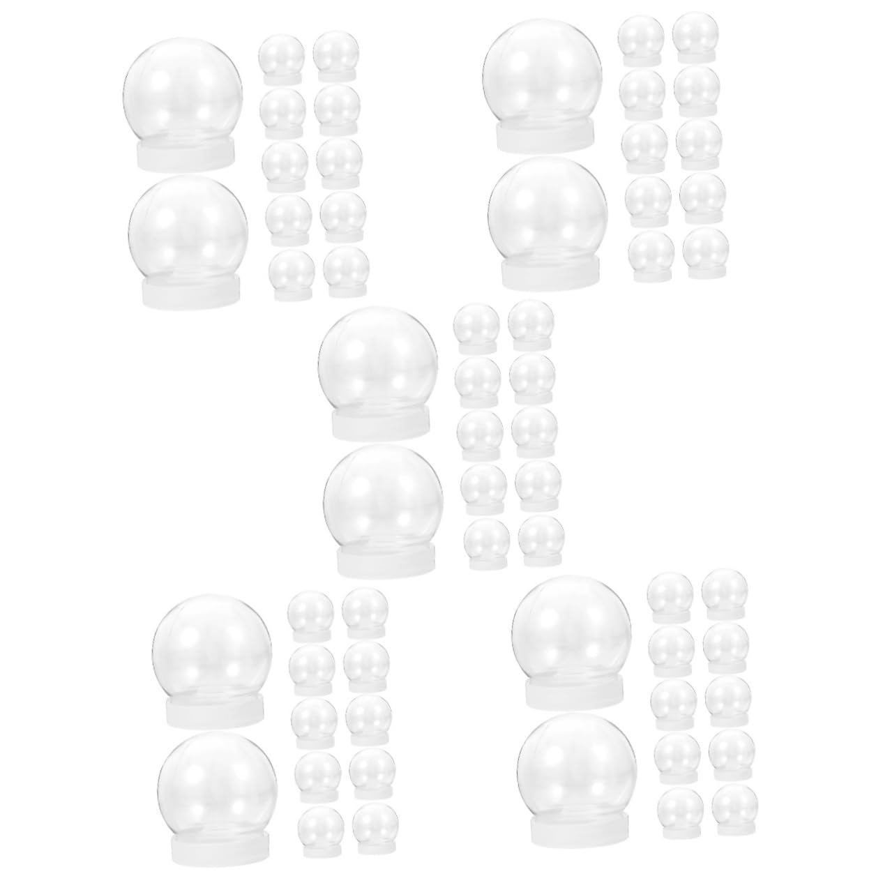 Ciieeo 60 Piezas Globo De Nieve Lentejuelas Spanglez Friren Amigos Friwnies Manualidades Haciendo Globo Forma De Globo DIY Globos De DIY Globo Tapa De Plástico Tarro De
