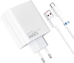 120W Xiaomi Caricatore Rapido con Cavo USB C 2m, Adattatore Caricatore Turbo per Xiaomi 14 Ultra 13T Pro 13 Ultra 12T Pro 12T 12 Pro 11T Pro Redmi Note 13 12 11S 10 Pro Mi 11 Ultra 11i POCO X6 M6 Pro