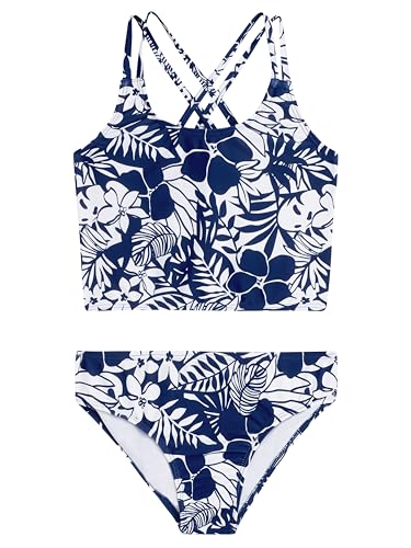 Image of Kanu Surf Girls Waverly UPF 50 Beach Sport Criss-Cross Tankini
